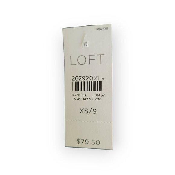 Ann Taylor Loft Plaid Reversible Red Navy Blanket Scarf NWT - Picture 6 of 9